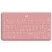 Keys-to-go Bluetooth Keyboard For Apple iPad/iPhone/TV - Blush Pink Qwerty UK