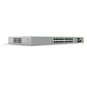 Fast Ethernet Managed Access Switch 24 x 10/100T ports and 4 x 100/1000X SFP (2 for Stacking) Fixed AC power supplyEU Power Cord