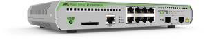 L3 switch with 8 x 10/100/1000T PoE+ ports and  2 x 100/1000X SFP ports