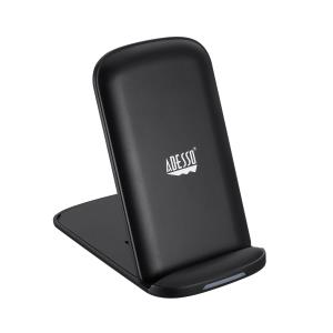 10w Max Qi-certified 2-coil Foldable Wireless Charging Stand