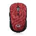 WIRELESS 5 BUTTONS FABRIC MINI MOUSE (RED)
