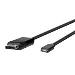 USB-c To DisplayPort Cable 1.8m Black