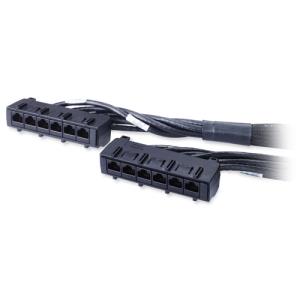 Data Distribution Cable - CAT6 - UTP - CMR - 6xRJ-45 - 5.5m - Black