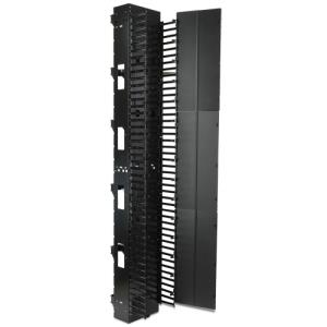 Vertical Cable Manager For 2 And 4 Post Racks With Covers/ 12in Wide