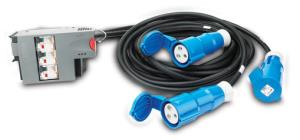 Power Distribution Module 3x1 Pole 3 Wire Rcd 32a 3xiec309 480cm, 540cm, 600cm