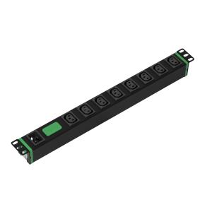 Easy Rack PDU, Basic, Horizontal, 1 Phase, 3.7kW, 230V, 16A, 8 x C13 Outlets, IEC60320 C20 Inlet