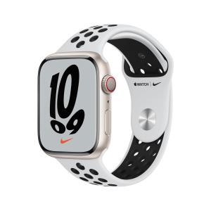 Watch Nike Series 7 Gps + Cellular 45mm Starlight Aluminium Case With Pure Platinum/black