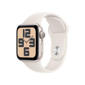 Apple Watch Se Gps 40mm Starlight Aluminium Case With Starlight Sport Band - S/m