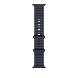 49mm Navy Ocean Band - Black Titanium Finish