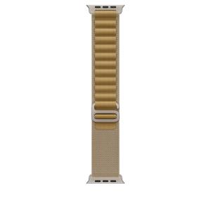 49mm Tan Alpine Loop - Large - Natural Titanium Finish