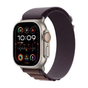 Watch Ultra 2 - 49 Mm - Titanium - Smart Watch With Alpine Loop - Textile - Indigo - Band Size (MREW3B/A)