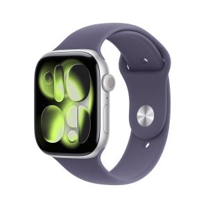 Watch Series 11 Gps 46mm Silver Aluminium Case With Purple Fog Sport Band - S/m