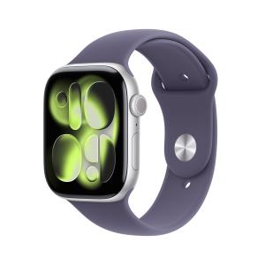 Watch Series 11 Gps + Cellular 46mm Silver Aluminium Case With Purple Fog Sport Band - M/l