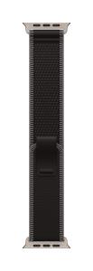 49mm Black/charcoal Trail loop - m/l - Natural Titanium Finish