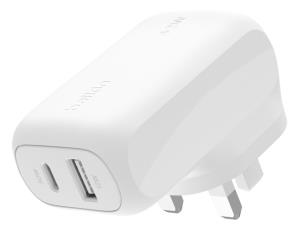 42w USB-c +12w USB-a Dualcharger White