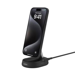 Boost Charge Pro Convertible Qi2 15w Charging Stand W/psu Black