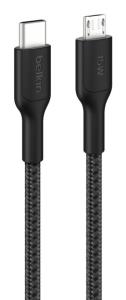 USB-c To M-USB 2.0 Braided Pcr 1m Black