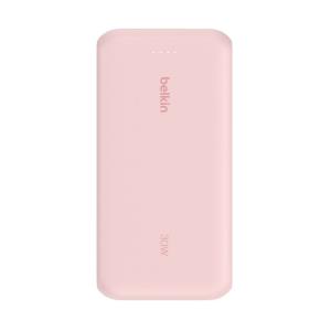 20k Pd30w Integrated USB-c Cable Power Bank Pink