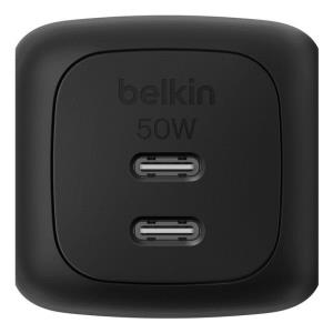 Wall Charger - Boostcharge - Dual USB-c  Pd With Pps - 50w - Black