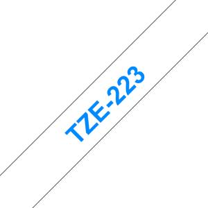 Tape 9mm Lami Blue On White (tze-223)
