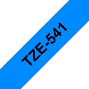 Tape 18mm Lami Black On Blue (tze-541)