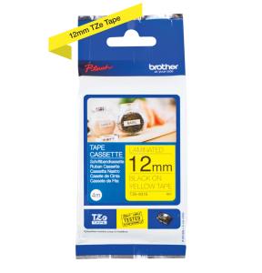 Tape 12mm Lami Black On Yellow 4m (tze-631s)