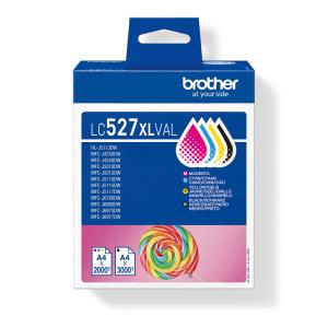 Ink Cartridge - Lc527xlval Value Pack - High Capacity - 3000 Pages - Black / 2000 Pages - Cyan, Yellow, Magenta