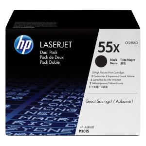 Toner Cartridge - No 55X - 12.5k Pages - Black - Dual Pack