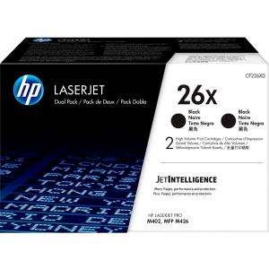Toner Cartridge - No 26X - 9k Pages - Black - Dual Pack