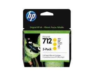 Ink Cartridge - No 712 - 29ml - Yellow - 3 Pack