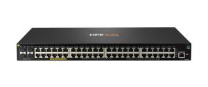 Aruba 2930F 48G PoE+ 4SFP+ 740W Switch, (48) RJ-45 autosensing 10/100/1000 PoE+ ports, (4) SFP+ 1/10GbE ports
