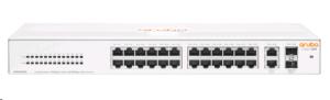 Aruba Instant On 1430 26G 2SFP Switch, 26 RJ-45 10/100/1000 ports, 2 SFP 1GbE ports