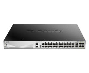 Switch Dgs-3130-30p/sb Gigabit Stackable 24-port Layer 3 Managed 370w Budget