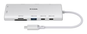 USB-c Hub Dup-a01 10-port Multi-function White