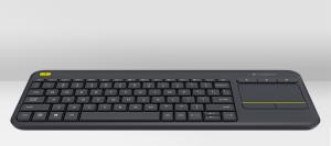 WIRELESS TOUCH KEYBOARD K400 PLUS BLACK (CZECH)