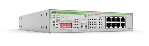 8 x 10/100/1000T unmanaged PoE+ switch with internal PSU - 1 Fixed AC power supply EU Power Cord
