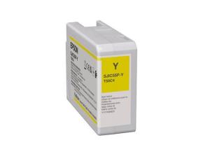 Ink Cartridge - Sjic55(y) For Colorworks Cw-d6500/d6000 (yellow)