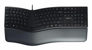 KC 4500 ERGO - Keyboard - Corded USB - Black - Azerty Belgian