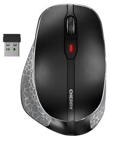 Wireless Mouse Optical CHERRY MW 8 ERGO - 6 Button Wheel - Wireless/ Bluetooth - Black