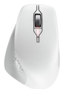 STREAM MOUSE COMFORT - Ergonomic 6 Button with Wheel - Wireless - White
