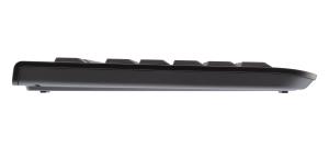 Corded KC 1000 Flat Keyboard - USB - Black - Azerty French