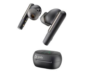 Voyager Free 60+ Uc Bluetooth Wireless Earbuds - Touchscreen Charge Case - USB-c - Black