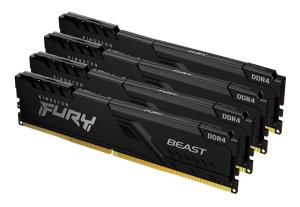 64GB Ddr4 3200MHz Cl16 DIMM (kit Of 4) 1gx8 Fury Beast Black