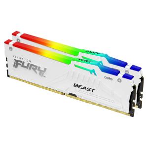 32GB Ddr5 6000mt/s Cl30 DIMM Kit Of 2 Fury Beast White RGB Expo