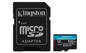 Micro Sdxc Card - Canvas Go Plus  - 512GB - Cl10 - Uhs-l A2 U3 With Adapter