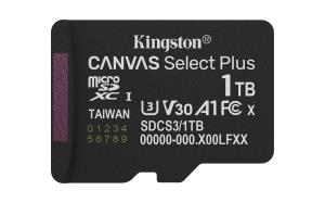 Micro Sdxc Card - Canvas Select Plus - 1TB - Uhs-i U1/u3 Video Class 10/30 A1 Single Pack Without Adapter