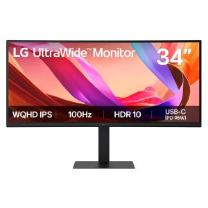 Desktop USB-c Monitor - UltraWide 34U650A-B - 34in - WQHD (3440 x 1440) - 5ms - IPS (21:9) - Black