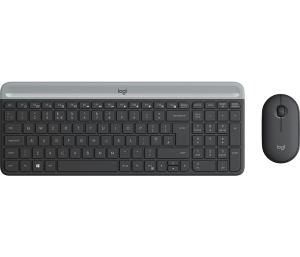 Slim Wireless Keyboard And Mouse Combo Mk470 - Graphite Qwerty Italian