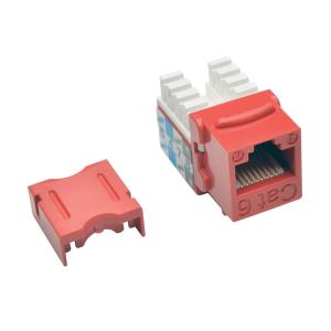 TRIPP LITE CAT6/Cat5e 110 Style Punch Down Keystone Jack - Red 25-Pack