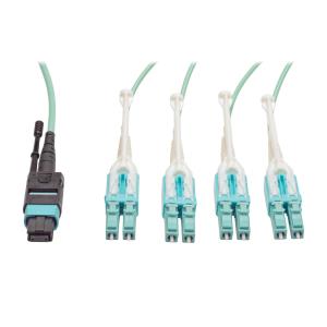 MTP/MPO FAN-OUT CABLE WITH PUSH/PULL TAB CONNECTORS MTP/MPO